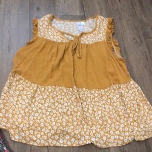Yellow Flower Blouse